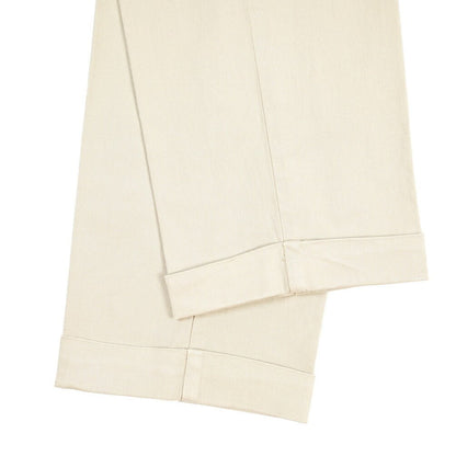 BERWICH “XRETRO LONG-GD” リヨセル混コットン ワンタックパンツ ベージュ(sabbia1217) 46 | GUARDAROBA MILANO OFFICIAL STORE