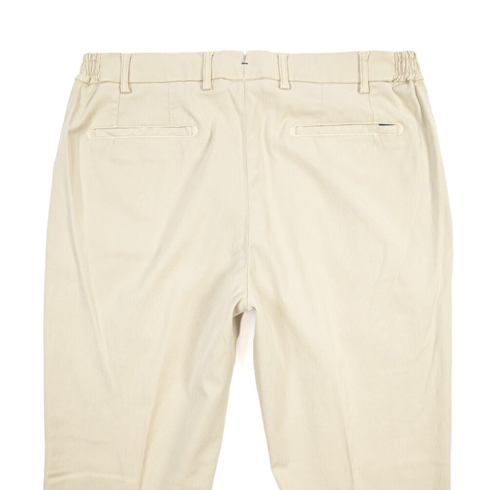BERWICH “XRETRO LONG-GD” リヨセル混コットン ワンタックパンツ ベージュ(sabbia1217) 46 | GUARDAROBA MILANO OFFICIAL STORE