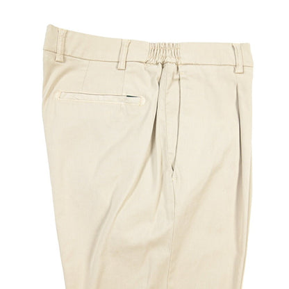 BERWICH “XRETRO LONG-GD” リヨセル混コットン ワンタックパンツ ベージュ(sabbia1217) 46 | GUARDAROBA MILANO OFFICIAL STORE