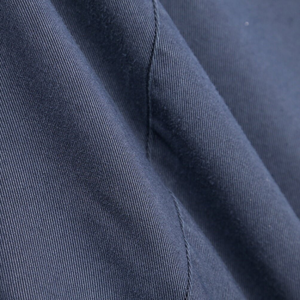 BERWICH “XRETRO LONG-GD” リヨセル混コットン ワンタックパンツ ネイビー(indigo339) 46 | GUARDAROBA MILANO OFFICIAL STORE