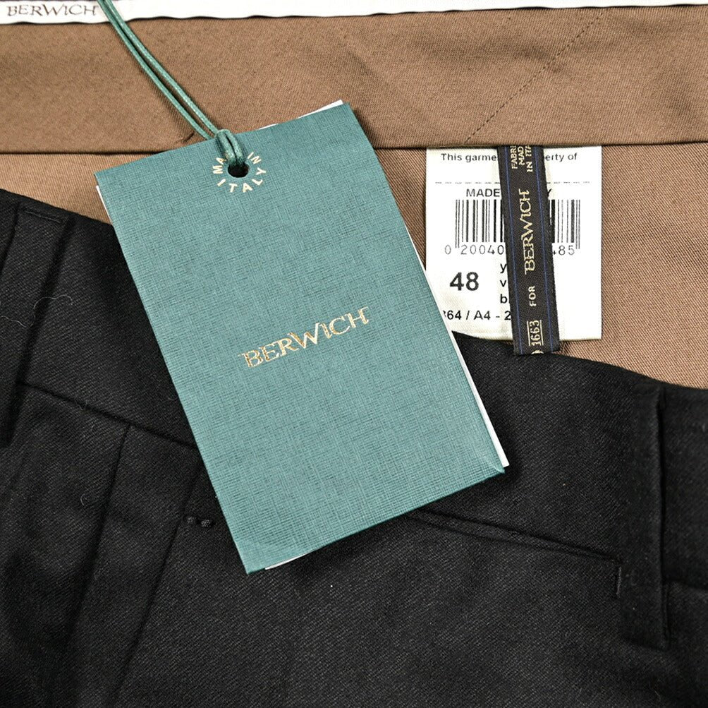 BERWICH "YRETRO" ヴァージンウール100% ノータックスラックス｜433946-44｜GUARDAROBA MILANO OFFICIAL STORE