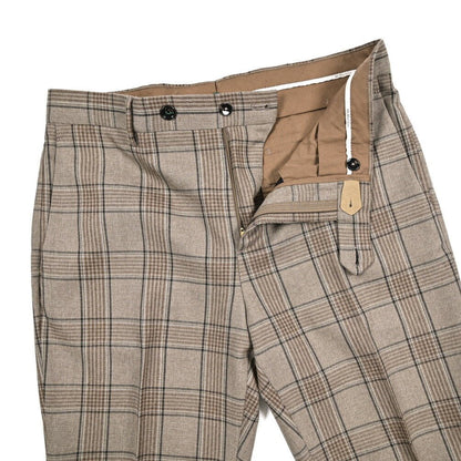 BERWICH “YRETRO” ヴァージンウール100% ノータックスラックス グレージュ(greige) 46 | GUARDAROBA MILANO OFFICIAL STORE