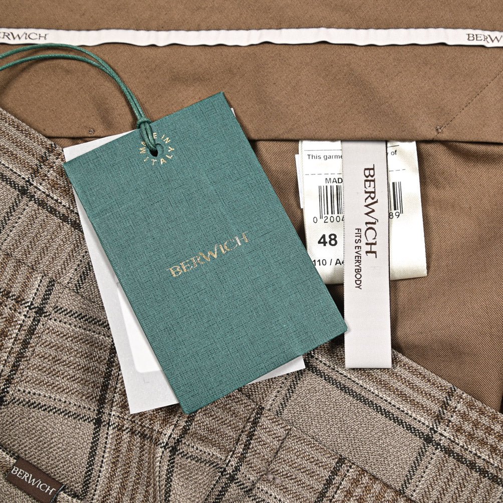 BERWICH “YRETRO” ヴァージンウール100% ノータックスラックス グレージュ(greige) 46 | GUARDAROBA MILANO OFFICIAL STORE