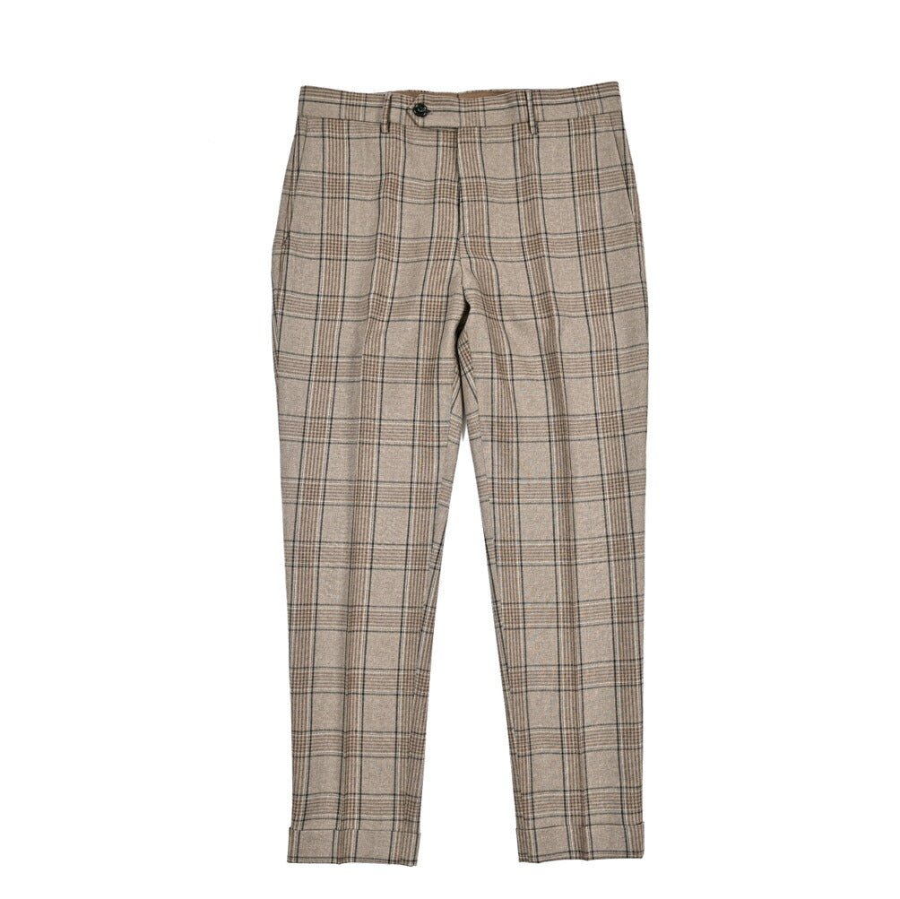 BERWICH “YRETRO” ヴァージンウール100% ノータックスラックス グレージュ(greige) 46 | GUARDAROBA MILANO OFFICIAL STORE