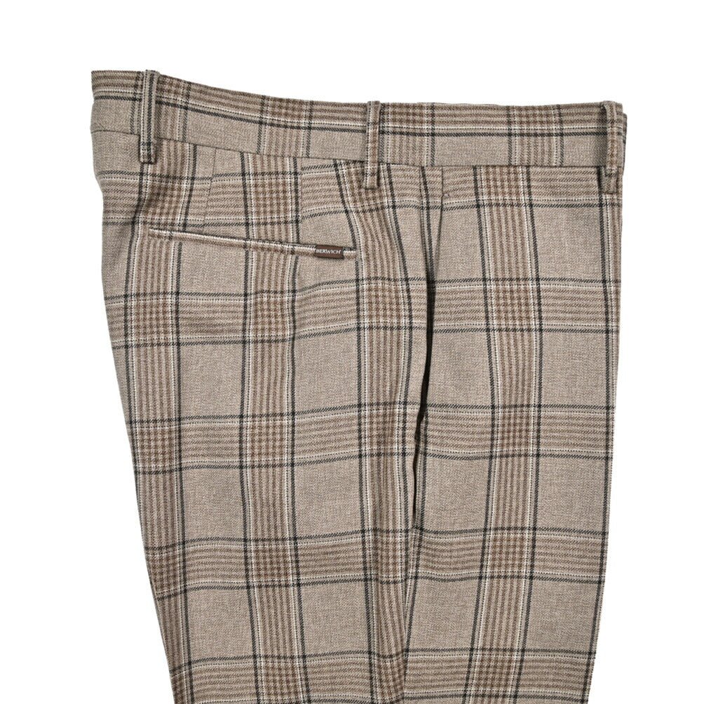 BERWICH “YRETRO” ヴァージンウール100% ノータックスラックス グレージュ(greige) 46 | GUARDAROBA MILANO OFFICIAL STORE