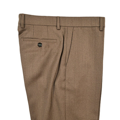 BERWICH “YRETRO” ヴァージンウール100% ノータックスラックス ブラウン(camel) 46 | GUARDAROBA MILANO OFFICIAL STORE