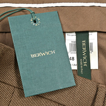 BERWICH “YRETRO” ヴァージンウール100% ノータックスラックス ブラウン(camel) 46 | GUARDAROBA MILANO OFFICIAL STORE