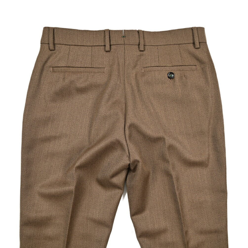 BERWICH “YRETRO” ヴァージンウール100% ノータックスラックス ブラウン(camel) 46 | GUARDAROBA MILANO OFFICIAL STORE
