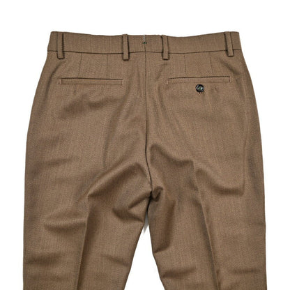 BERWICH “YRETRO” ヴァージンウール100% ノータックスラックス ブラウン(camel) 46 | GUARDAROBA MILANO OFFICIAL STORE