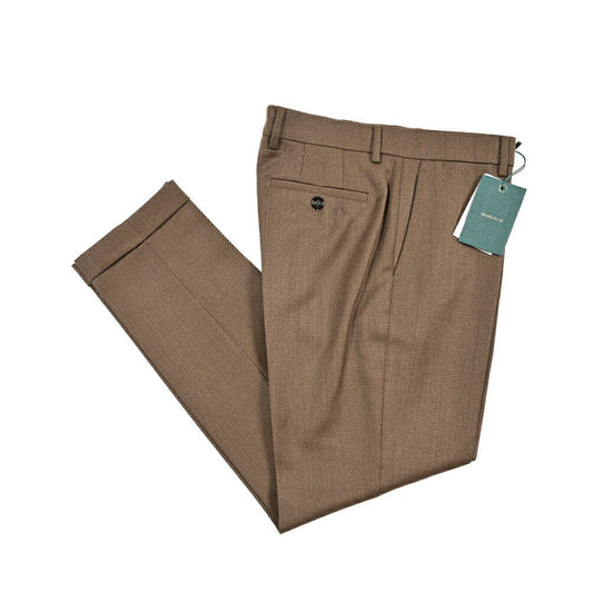 BERWICH “YRETRO” ヴァージンウール100% ノータックスラックス ブラウン(camel) 46 | GUARDAROBA MILANO OFFICIAL STORE