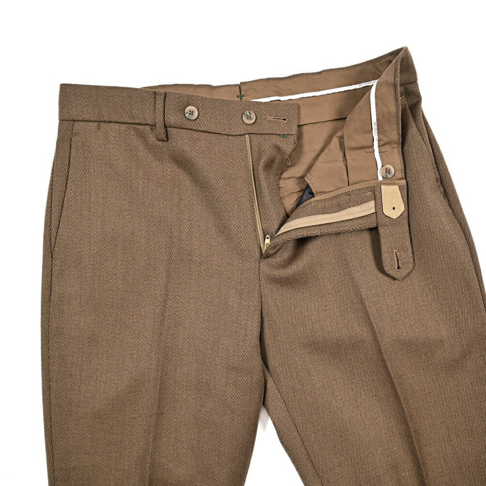 BERWICH “YRETRO” ヴァージンウール100% ノータックスラックス ブラウン(camel) 46 | GUARDAROBA MILANO OFFICIAL STORE