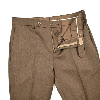 BERWICH “YRETRO” ヴァージンウール100% ノータックスラックス ブラウン(camel) 46 | GUARDAROBA MILANO OFFICIAL STORE