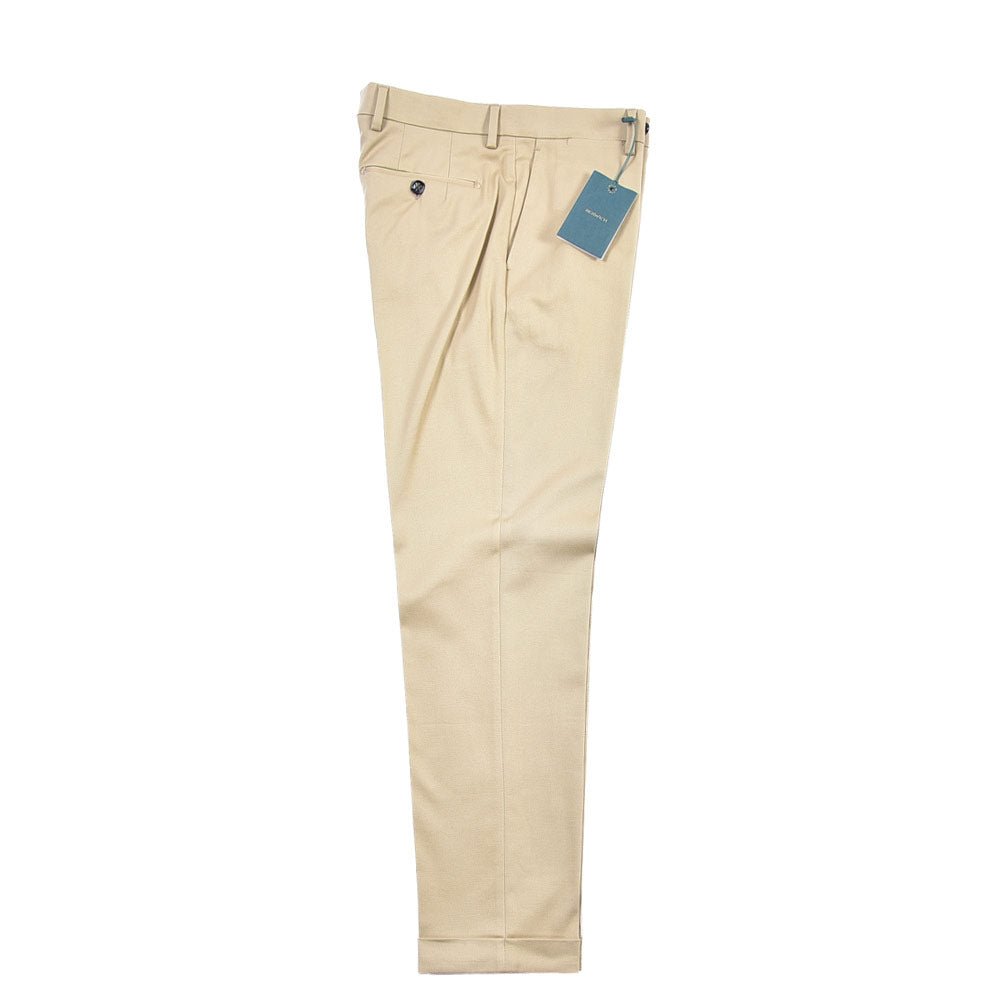 BERWICH “YRETRO” ストレッチコットン ノータックチノパンツ ベージュ(beige) 46 | GUARDAROBA MILANO OFFICIAL STORE