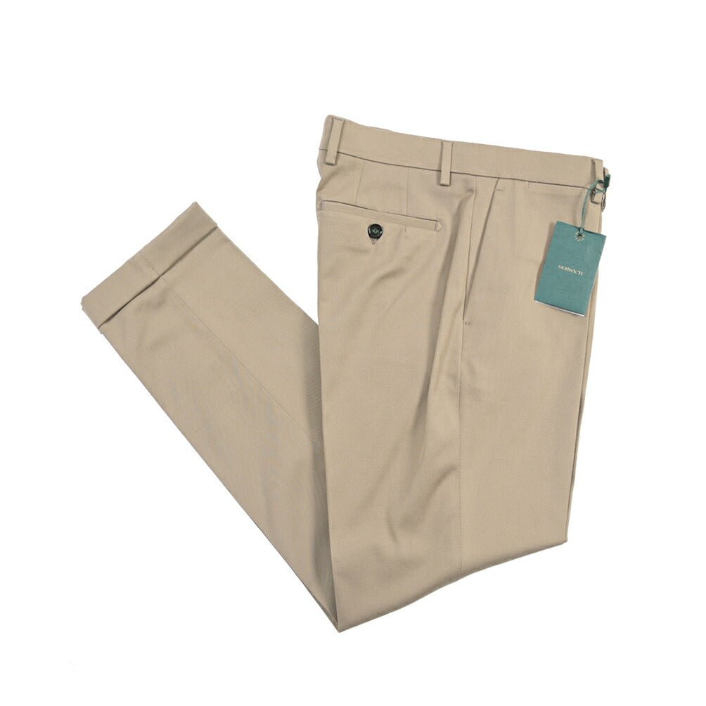 BERWICH “YRETRO” ノータックパンツ ストレッチコットン カーキグリーン(khaki) 46 | GUARDAROBA MILANO OFFICIAL STORE