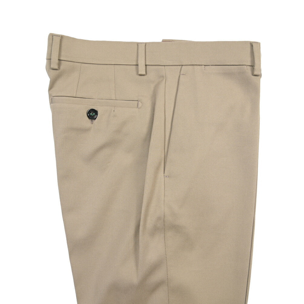 BERWICH “YRETRO” ノータックパンツ ストレッチコットン カーキグリーン(khaki) 46 | GUARDAROBA MILANO OFFICIAL STORE