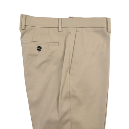 BERWICH “YRETRO” ノータックパンツ ストレッチコットン カーキグリーン(khaki) 46 | GUARDAROBA MILANO OFFICIAL STORE