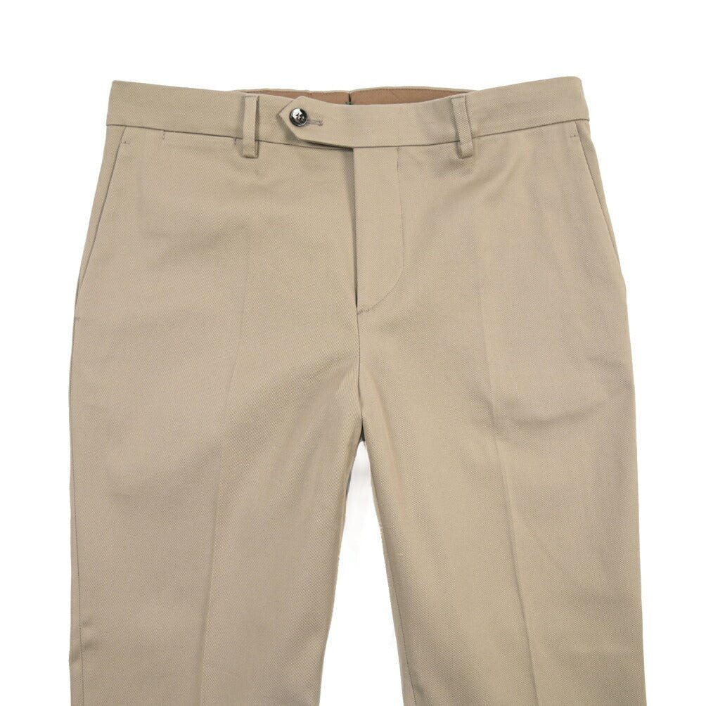 BERWICH “YRETRO” ノータックパンツ ストレッチコットン カーキグリーン(khaki) 46 | GUARDAROBA MILANO OFFICIAL STORE