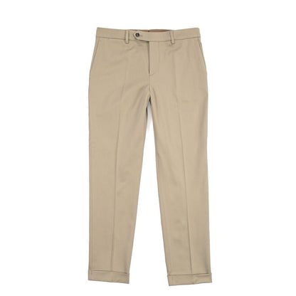 BERWICH “YRETRO” ノータックパンツ ストレッチコットン カーキグリーン(khaki) 46 | GUARDAROBA MILANO OFFICIAL STORE