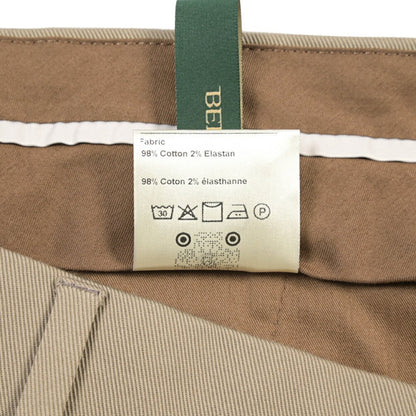 BERWICH “YRETRO” ノータックパンツ ストレッチコットン カーキグリーン(khaki) 46 | GUARDAROBA MILANO OFFICIAL STORE
