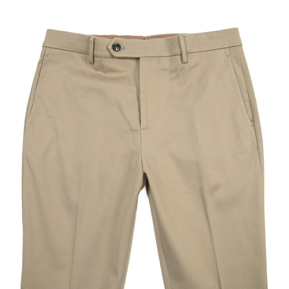 BERWICH “YRETRO” ノータックパンツ ストレッチコットン カーキグリーン(khaki) 46 | GUARDAROBA MILANO OFFICIAL STORE
