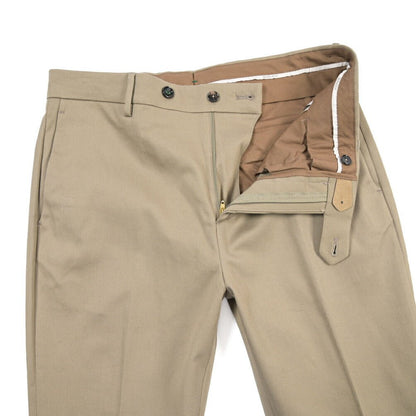 BERWICH “YRETRO” ノータックパンツ ストレッチコットン カーキグリーン(khaki) 46 | GUARDAROBA MILANO OFFICIAL STORE