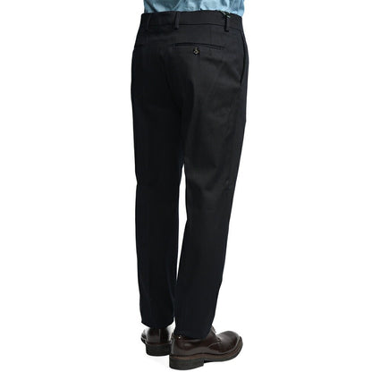 BERWICH “YRETRO” ストレッチコットン ノータックパンツ ネイビー(navy) 46 | GUARDAROBA MILANO OFFICIAL STORE