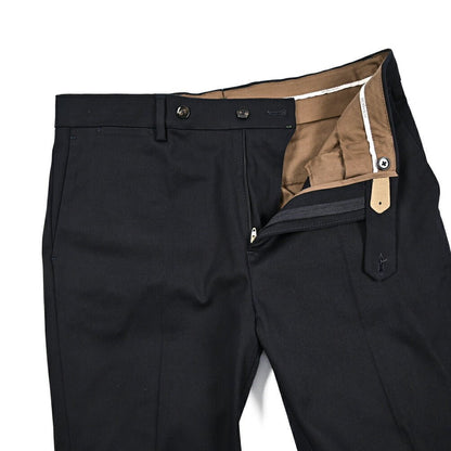 BERWICH “YRETRO” ストレッチコットン ノータックパンツ ネイビー(navy) 46 | GUARDAROBA MILANO OFFICIAL STORE