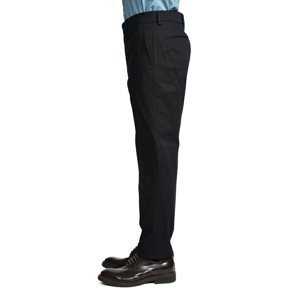 BERWICH “YRETRO” ストレッチコットン ノータックパンツ ネイビー(navy) 46 | GUARDAROBA MILANO OFFICIAL STORE