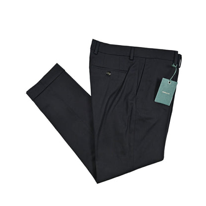 BERWICH “YRETRO” ストレッチコットン ノータックパンツ ネイビー(navy) 46 | GUARDAROBA MILANO OFFICIAL STORE