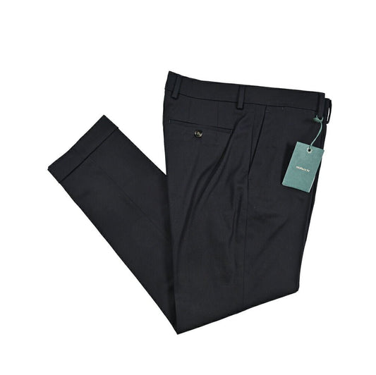 BERWICH “YRETRO” ストレッチコットン ノータックパンツ ネイビー(navy) 46 | GUARDAROBA MILANO OFFICIAL STORE