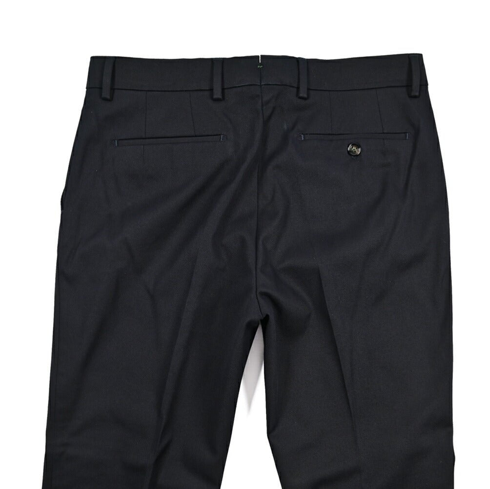 BERWICH “YRETRO” ストレッチコットン ノータックパンツ ネイビー(navy) 46 | GUARDAROBA MILANO OFFICIAL STORE