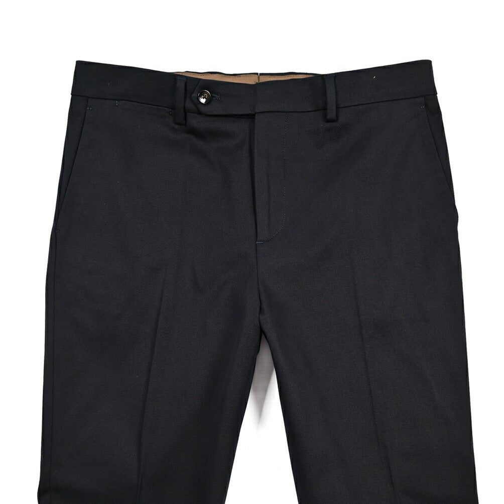 BERWICH “YRETRO” ストレッチコットン ノータックパンツ ネイビー(navy) 46 | GUARDAROBA MILANO OFFICIAL STORE