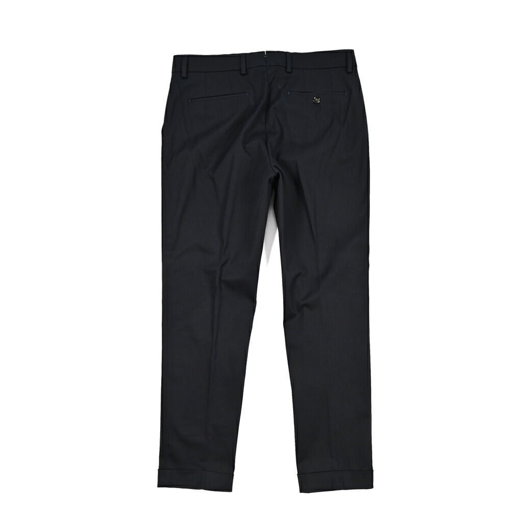 BERWICH “YRETRO” ストレッチコットン ノータックパンツ ネイビー(navy) 46 | GUARDAROBA MILANO OFFICIAL STORE
