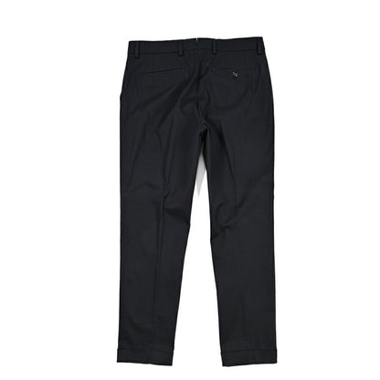 BERWICH “YRETRO” ストレッチコットン ノータックパンツ ネイビー(navy) 46 | GUARDAROBA MILANO OFFICIAL STORE