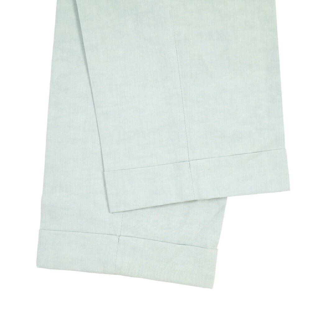 BERWICH “YRETRO” リネン混コットン ノータックパンツ グリーン(lt green) 48 | GUARDAROBA MILANO OFFICIAL STORE