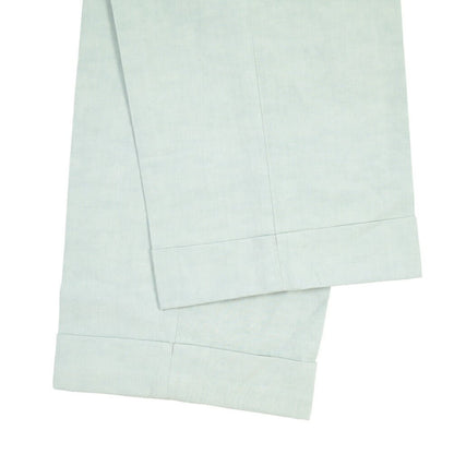 BERWICH “YRETRO” リネン混コットン ノータックパンツ グリーン(lt green) 48 | GUARDAROBA MILANO OFFICIAL STORE