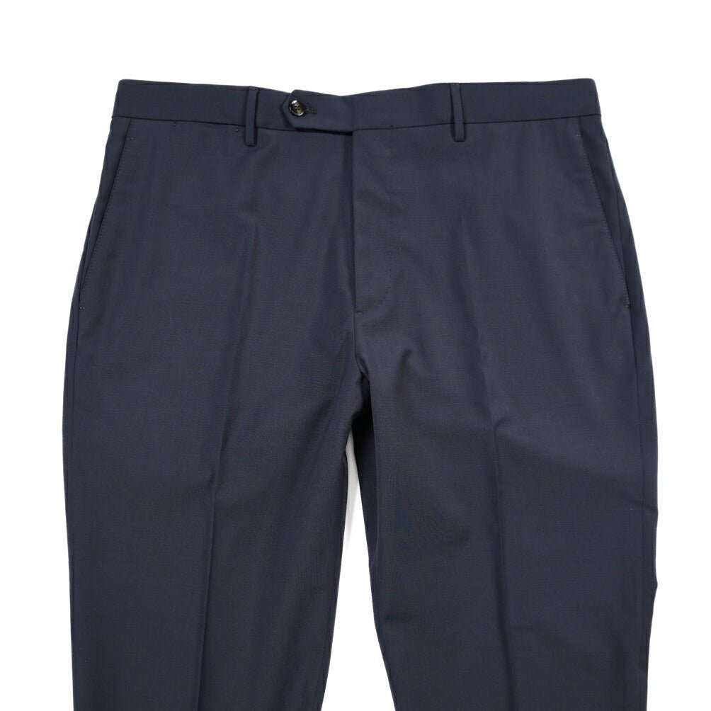 BERWICH “YRETRO” ストレッチウール ノータックスラックス ネイビー(navy) 52 | GUARDAROBA MILANO OFFICIAL STORE