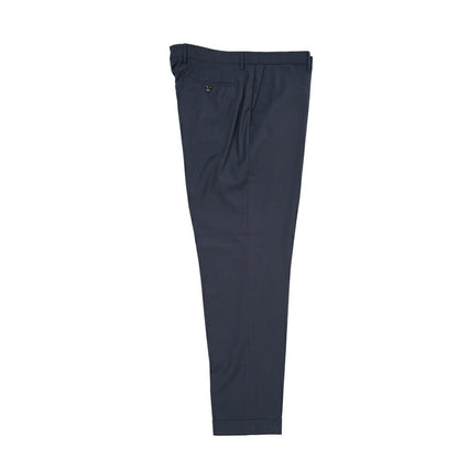 BERWICH “YRETRO” ストレッチウール ノータックスラックス ネイビー(navy) 52 | GUARDAROBA MILANO OFFICIAL STORE