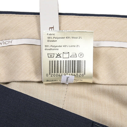 BERWICH “YRETRO” ストレッチウール ノータックスラックス ネイビー(navy) 52 | GUARDAROBA MILANO OFFICIAL STORE