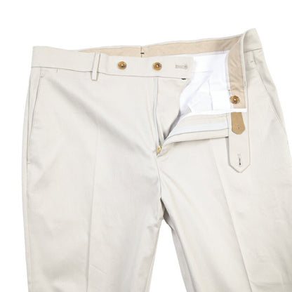 BERWICH “YRETRO” ストレッチコットン ノータックチノパンツ ライトグレー(ice) 50 | GUARDAROBA MILANO OFFICIAL STORE