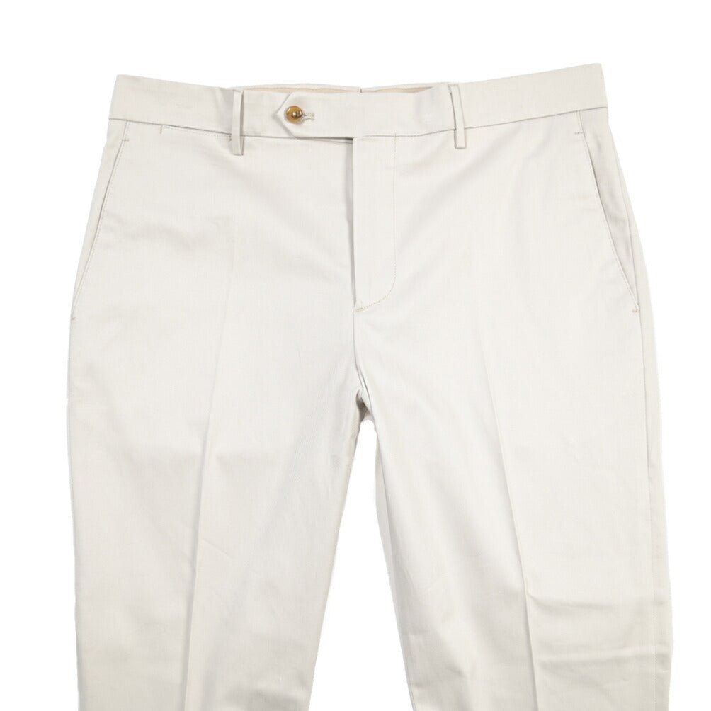 BERWICH “YRETRO” ストレッチコットン ノータックチノパンツ ライトグレー(ice) 50 | GUARDAROBA MILANO OFFICIAL STORE