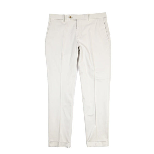 BERWICH “YRETRO” ストレッチコットン ノータックチノパンツ ライトグレー(ice) 50 | GUARDAROBA MILANO OFFICIAL STORE
