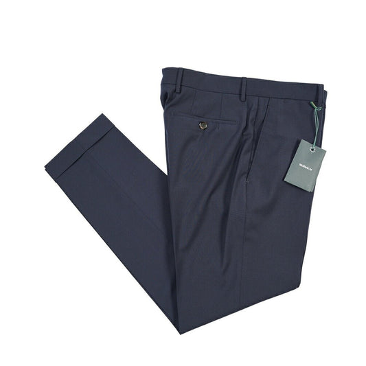 BERWICH “YRETRO” ストレッチウール ノータックスラックス ネイビー(navy) 48 | GUARDAROBA MILANO OFFICIAL STORE