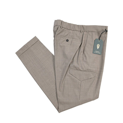 BERWICH “YRETRO CARGO” ストレッチウール カーゴスラックス グレージュ(greige) 48 | GUARDAROBA MILANO OFFICIAL STORE
