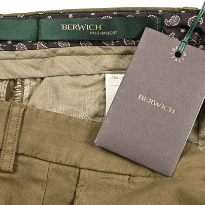 BERWICH "YRETRO - GD" ライクラ混コットン ノータックチノパンツ｜433836-46｜GUARDAROBA MILANO OFFICIAL STORE