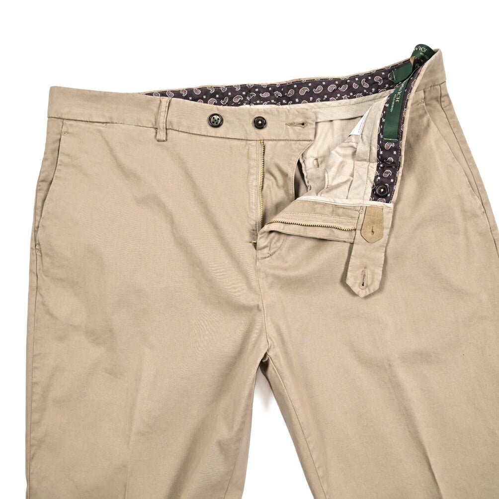 BERWICH "YRETRO - GD" リヨセル混コットン ノータックチノパンツ｜434022-50｜GUARDAROBA MILANO OFFICIAL STORE