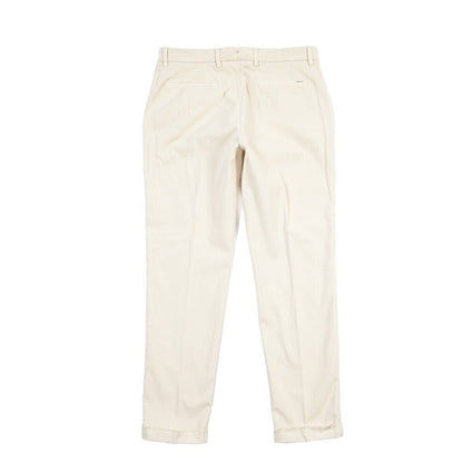 BERWICH “YRETRO-GD” ストレッチコットン ノータックチノパンツ オフホワイト(latte802) 44 | GUARDAROBA MILANO OFFICIAL STORE