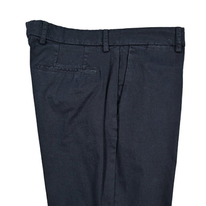 BERWICH “YRETRO - GD” ストレッチコットン ノータックチノパンツ ネイビー(navy665) 44 | GUARDAROBA MILANO OFFICIAL STORE
