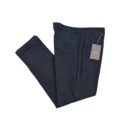 BERWICH “YRETRO - GD” ストレッチコットン ノータックチノパンツ ネイビー(navy665) 44 | GUARDAROBA MILANO OFFICIAL STORE