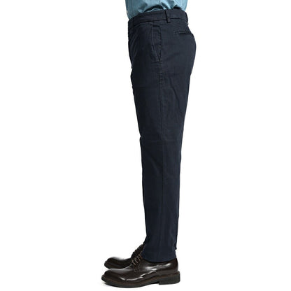 BERWICH “YRETRO - GD” ストレッチコットン ノータックチノパンツ ネイビー(navy665) 44 | GUARDAROBA MILANO OFFICIAL STORE